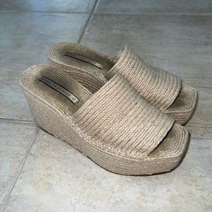 Zara Trafaluc Woven Platform Sandals - EU 41, US 10